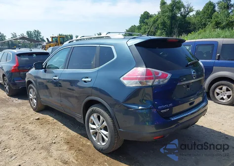 2014 Nissan Rogue S/Sl/Sv из США, поврежденный, VIN 5N1AT2MV7EC828383